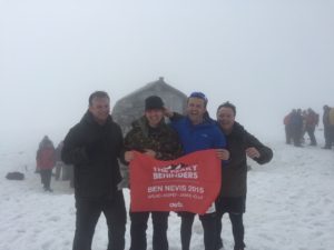 Very cold up on Ben Nevis