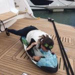 Trying out the toys on the Princess 30M